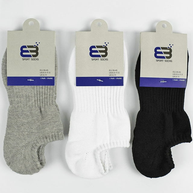 Calcetines náuticos con fondo de toalla, calcetines deportivos con lazo, calcetines cortos invisibles para hombre, calcetines de algodón grueso, calcetines bajos tipo corsé para mujer
