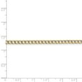 thumbnail image 5 of 14K Rhodium Plated Yellow Gold 3.4mm Semi-solid Pav� Curb Chain 24 Inch, 5 of 6