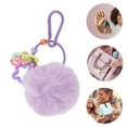 thumbnail image 3 of Unique Bargains 1 Pc Fashion Cute Coal Ball Handbag Charm Bag Accessories Purple, 3 of 5