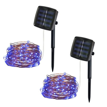 

Powered 5M 50Lights Fairy Copper Party Decor Light Solar Wire String Outdoor Home Decor String Lights Bulbs Warm