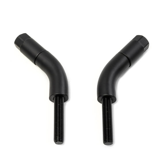 Krator Black Mirror Stem Extender 3 Inch Extension Set Compatible with 1984-1986 Harley Davidson XLX XLX