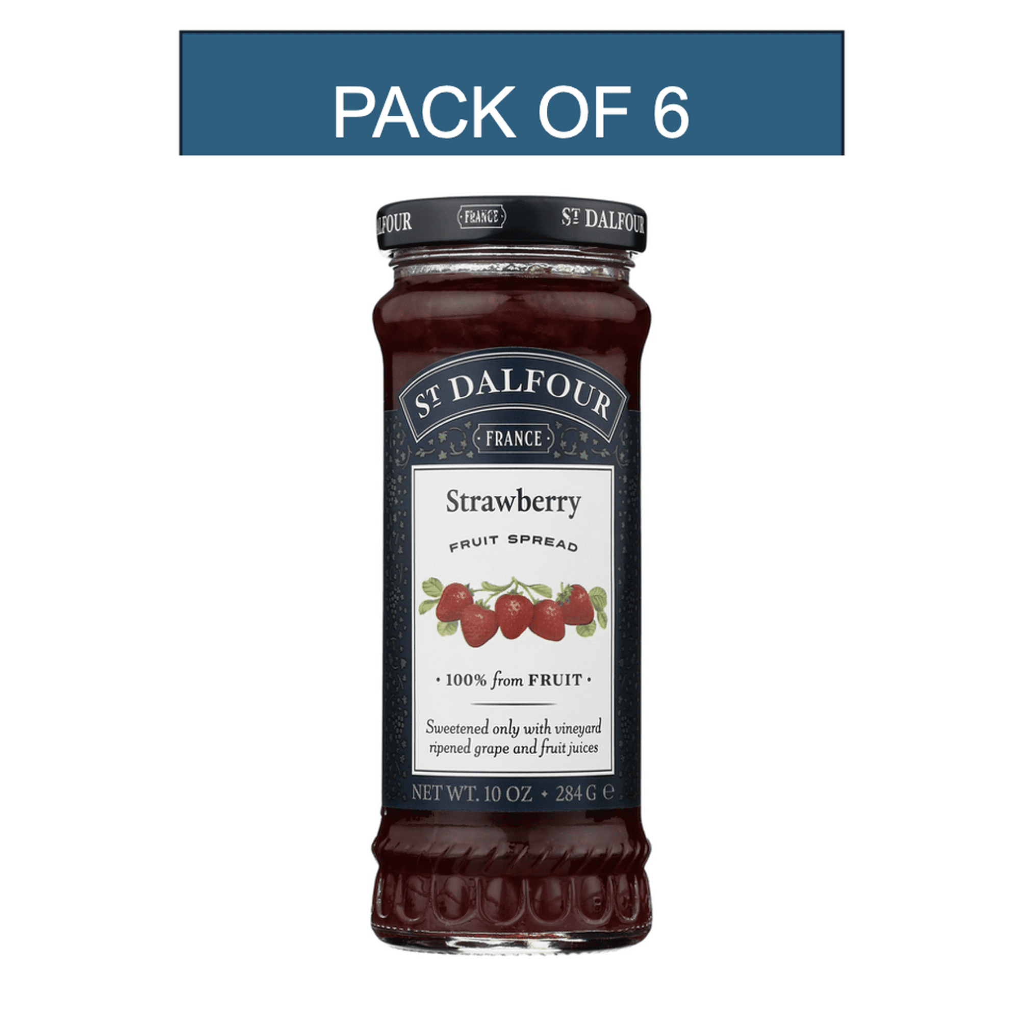St Dalfour Strawberry Fruit Spread 10 Oz - Case Of 6