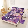 thumbnail image 2 of Erosebridal 3D Cartoon Unicorn Kids Queen Sheet Sets,Galaxy Stars Gradient Glitter Print Bed Set For Girls 4pcs, 2 of 6