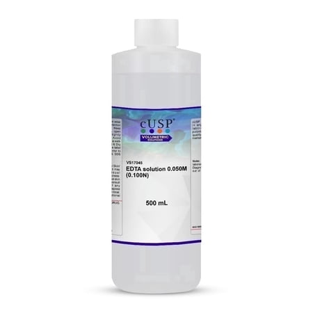 EDTA Solution 0.050M (0.100N) | 500ml Laboratory-Grade Chelating Agent for Titration & Metal Ion Analysis