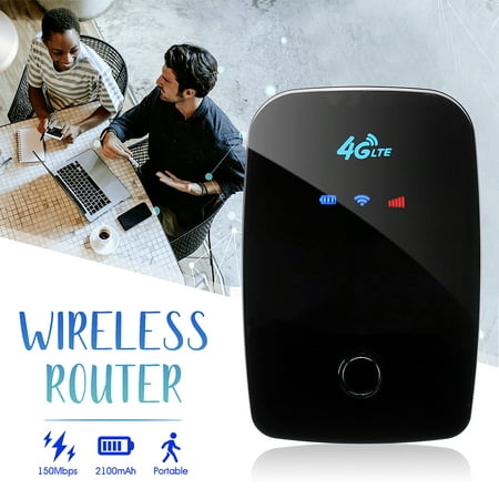 Black 150Mbps Wireless Portable WiFi Pocket Router
