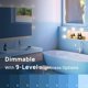 thumbnail image 4 of Kit d'éclairage LED pour miroir de courtoisie de style Hollywood avec adaptateur, 10 ampoules LED réglables à intensité variable, bande d'éclairage USB flexible de 4,5 m pour coiffeuse de maquillage d esquí esquí Gafas de esquí, 4 of 5
