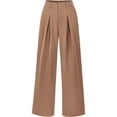 thumbnail image 2 of Yesfashion Wide Leg Pants Women's High Elastic Waisted in The Back Business Work Trousers Long Straight Suit Pants, 2 of 9