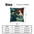 thumbnail image 5 of Mermaid Velvet Throw Pillow Covers Set with Unique Patterns - 16x16, 18x18, 20x20 Inches - 2 Throw Pillow Inserts & Covers for Any Occasion, 5 of 6