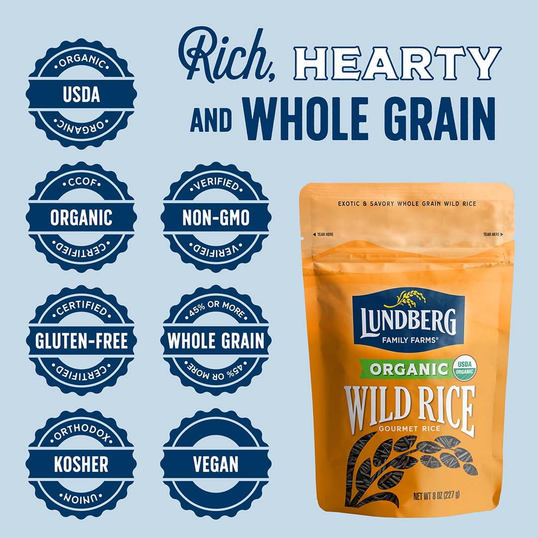 Lundberg Family Farms, Organic Wild Rice, 25 lb Bag