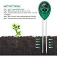 iPower Soil pH Meter, 3in1 Soil Test Kit for Moisture, Light & pH for Home and Garden, Lawn