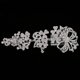 thumbnail image 5 of Nupcial De flor de material cristal Rhinestone Del cabellero Del De Joyería Gloria Peine del pelo de la boda joyería, 5 of 9