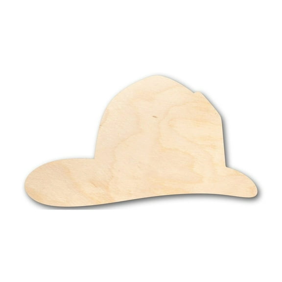 Unfinished Wood Fireman's Hat Shape - Firefighter - Craft - up to 46" DIY 4" / 1/4"