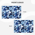 thumbnail image 3 of Placemats Set Of 4 / 6, Evil Eye A Placemats For Dining Table Indoor/Outdoors Heat Resistant Washable Placemats 18" X 12", 3 of 8
