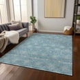 thumbnail image 5 of Dalyn Rugs Machine Washable Indoor/Outdoor Chantille Teal 3' x 5' Rug, 5 of 9