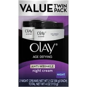 Olay Age Defying Night Cream Moisturizer, 2 oz, 2 count