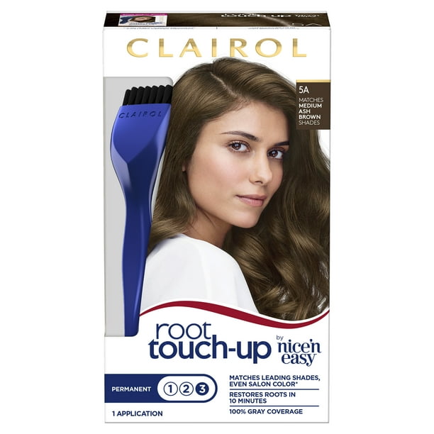Clairol Root Touch-Up Permanent Hair Color Creme, 5A Medium Ash Brown, 1  Application, Hair Dye - Walmart.com