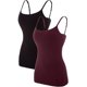 thumbnail image 1 of Cami Correa de espagueti ajustable para mujer construida en sujetador camisetas sin mangas 2 Pack Size T 2XL, 1 of 7