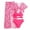 Hot Pink; Swimsuit Sets, variant on Girls Swimwear Four Piece Set Summer Print Bikini with Cover Up Rash Guard and Skirt Beach Outfit for Kids Hot Pink 9 Years-10 Years