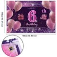 thumbnail image 2 of Decoraciones De 6 ° Cumpleaños Para Niñas, Cartel De Feliz Cumpleaños Imisi, Decoraciones Rosas Para Una Fiesta De Cumpleaños, Telón De Fondo Para Mujeres, 2 of 5