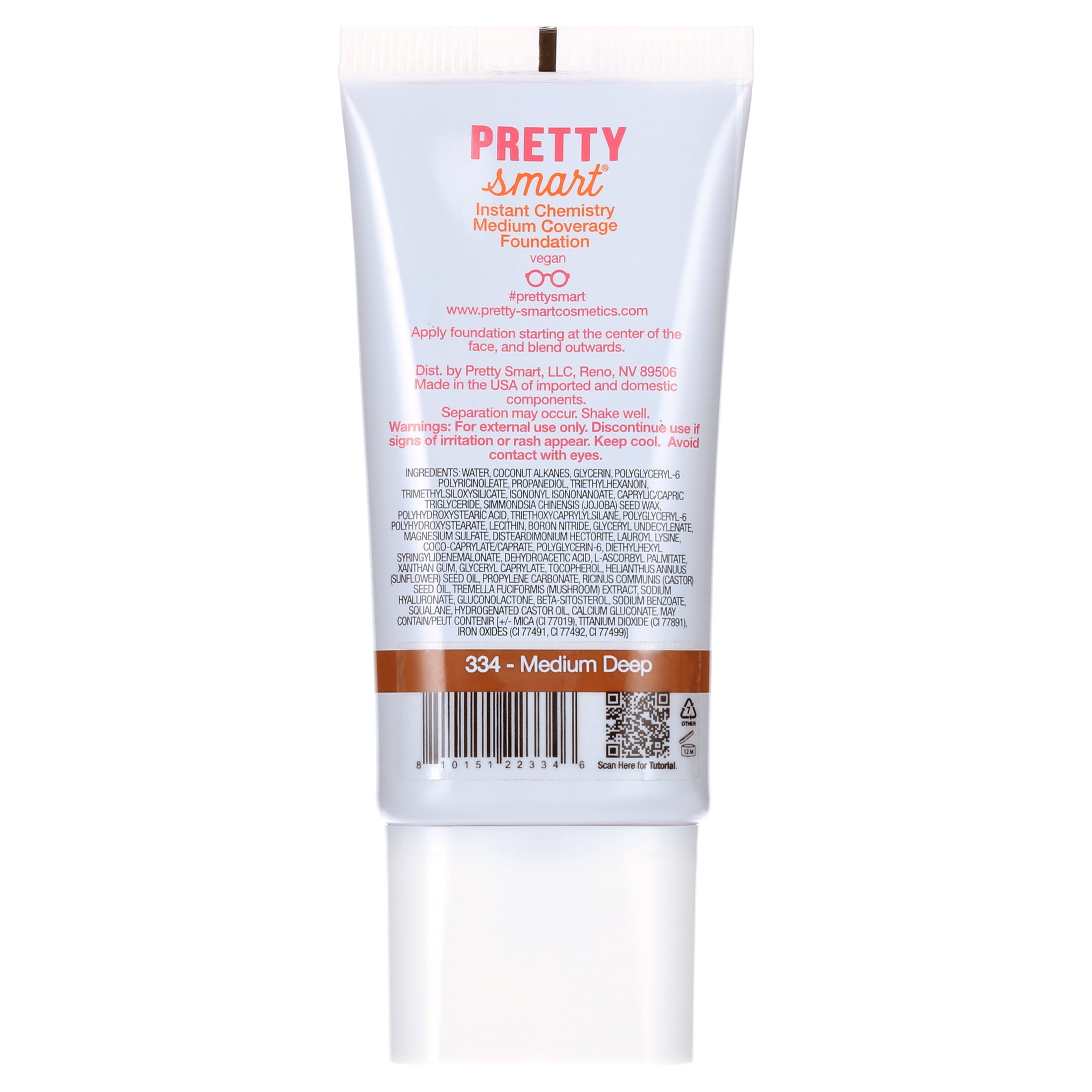 Pretty Smart Instant Chemistry Medium Coverage Foundation, 334 Medium Deep, 1.08 fl. oz.