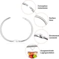 thumbnail image 3 of 20 pcs Curtain Rings, 50 mm Circle Metal Rings Openable Rings for Curtains Bathroom Scrapbooking Album, 3 of 5