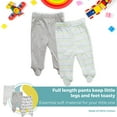 thumbnail image 6 of Spasilk Baby Boys' Cotton Pull on Footed Pants, Pack of 3, Blue Cars, 6 of 7