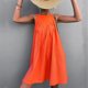 thumbnail image 2 of Vestido Casual Sin Mangas De Verano, Vestido Sin Mangas De Verano Para Mujer Amigable Con La Piel Cuello Redondo De Color Puro Para Uso Diario ANGGREK Otros, 2 of 6