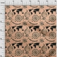 thumbnail image 3 of oneOone Cotton Poplin Tan Fabric Travel Dress Material Fabric Print Fabric By The Yard 56 Inch Wide, 3 of 6
