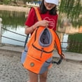 thumbnail image 3 of Amdohai Pet Backpack Portable Travel Bag Front Chest Bag Berathable Mesh Drawstring Design Outdoor Pet, 3 of 7