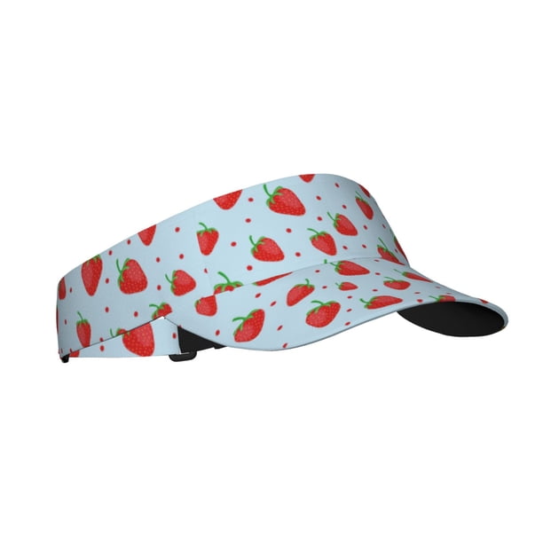 Balery Strawberry Gorra deportiva con visera ajustable para mujer y hombre (talla única)