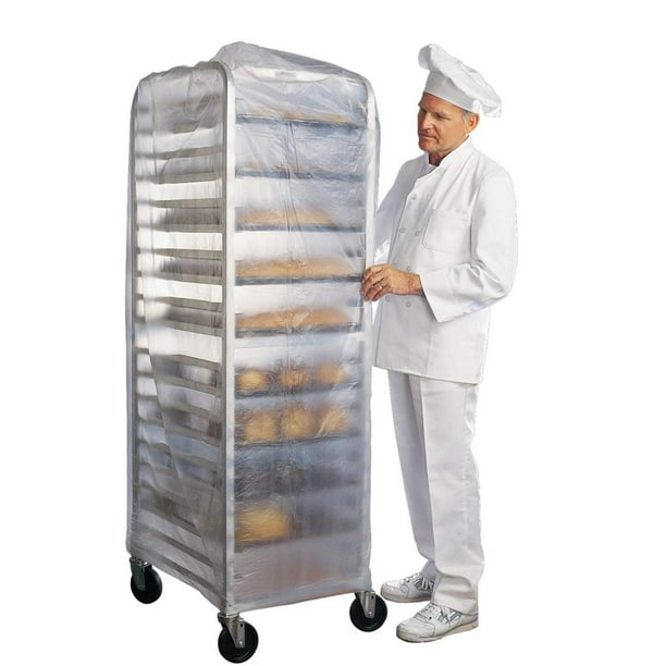 Roll of 50 Disposable Bun Rack Covers 52 x 80. Bread Rack Covers 52x80