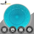 thumbnail image 5 of Impresserve 13-Inch Charger Plates, Raindrops Teal Blue Design, Heavyweight Plastic, 8 Count – Ideal for Formal Dining, Weddings, and Special Events, 5 of 5