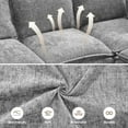 thumbnail image 5 of WUTUTUEE 80" Cloud Modular 3-Seater Sofa with Storage, Modern Upholstered Chenille Sectional Sofa with Armrests for Living Room, Small Space, Gray, 5 of 8