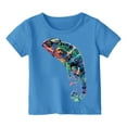 thumbnail image 1 of MEZZALL T-Shirt d'Été pour Enfants Col Rond Imprimé Manches Courtes T-Shirt pour Tout-Petits, 4-5 Ans, 1 of 4
