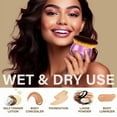 thumbnail image 3 of Westmore  Beauty Blend & Blur Body Kabuki Brush & Self Tanner Brush, Oversize Body Blending Brush for Self Tanner,  Makeup & Contour Blending - 80mm Dense Oval Kabuki Head Ensures Even (B-2PCS), 3 of 11