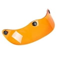 thumbnail image 5 of Ysyqkn Helmet Visor Cover, Easy-Install Replacement, 3-Snap Sun Visor Shield, Universal Transparent Orange, 5 of 9