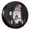 Gnome American Flag, variant on KAKALAD Long Horns Highland Cow Standing In Field 02 Spare Tire Cover Universal Vehicle Accessories Buckle Car Tools 14”in