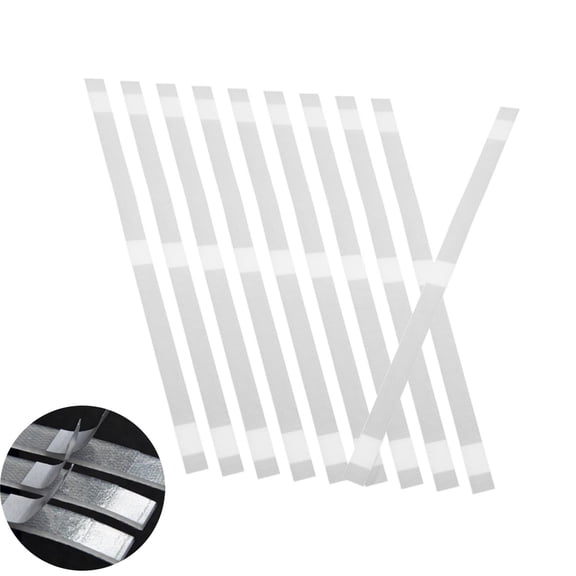 Thermal Binding Strips,11.2x0.35in Thermal Glue Strips for Book Repair,Disposable Pictures Files Binding Tape for Albums,Pictures,Files,30pcs