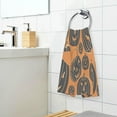 thumbnail image 6 of Dreamtimes Halloween Pumpkin Cotton Hand Towel Set of 2, Highly Absorbent Soft Fingertip Towels for Bathroom Kitchen Hotel Gym Spa, 16 x 28 Inch, 6 of 7