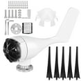 thumbnail image 1 of Wind Turbines, Small Windmill Generator, Low Vibration Nylon Fiber Durable Precise Practical For Terraces Cabins Black 12V, 1 of 8