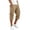 BJ31_Khaki, variant on Resicozy Cargo Capri Pants for Men Casual Elastic Waist Work Shorts Relaxed Fit Hiking Tactical Capris with Multi Pockets Gray L