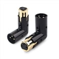 thumbnail image 2 of 6 Adaptador de Ángulo XLR de 3 Pines Ajustable Macho A Hembra Adaptador XLR de Ángulo Recto Adaptador XLR de 90 Grados, 2 of 5