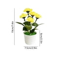 thumbnail image 3 of PBAZIH Simulated Flower Bonsai Plastic Decoration for Home and Office Realistic Green Plant Ornament for Living Room, Dining Room, and Workspace Ambiance, 3 of 6
