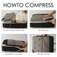 thumbnail image 4 of DODAMOUR Compression Packing Cubes for Travel, 5 Set of Packing Cubes for Suitcases, Expandable Luggage Travel Bags Organiser for Women Men (Grey), 4 of 6
