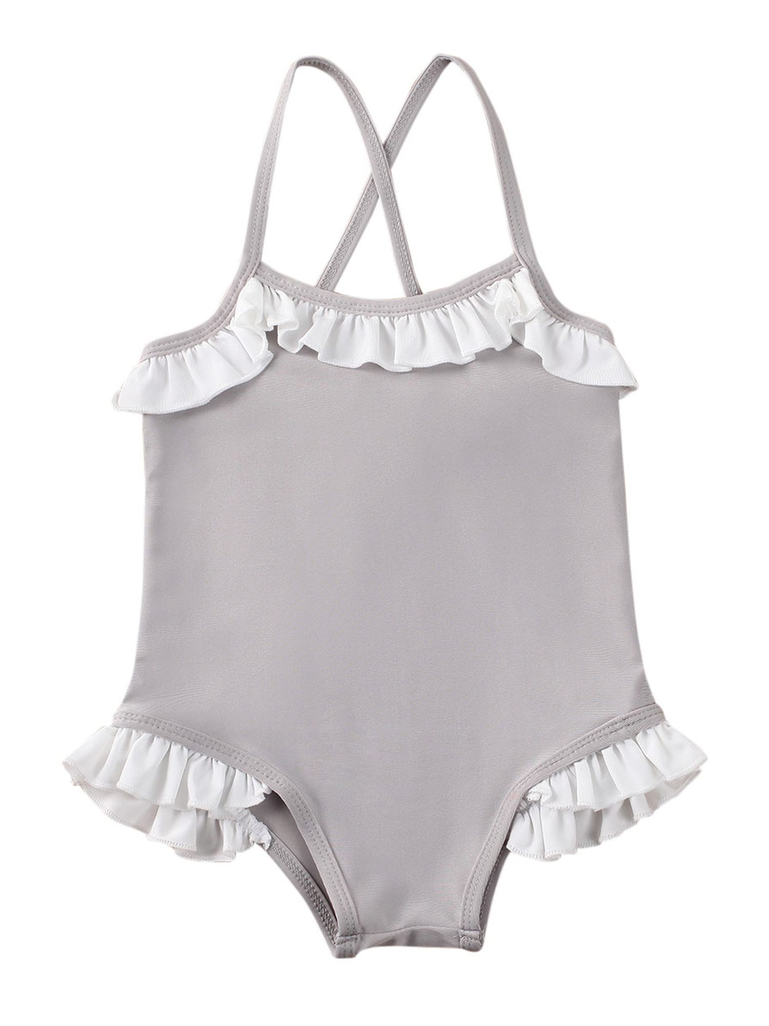 Wayren USA Toddler Kid Girls Sleeveless Swimsuit OnePiece Swimwear