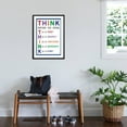 thumbnail image 3 of Art.com Think Before You Speak Education Art Print, Black Frame Wall Art, 23" x 29", 3 of 5
