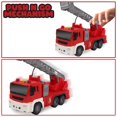thumbnail image 4 of ArtCreativity Light Up Ladder Fire Truck, Red Firetruck Toys for Kids with Lights, Sounds, Water-Spraying Hose, and Extendable Ladder, Light-Up Push and Go Firefighter Toys for Kids, Great Gift Idea, 4 of 7