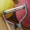thumbnail image 4 of Stainless Steel Y-Peeler, Ergonomic Vegetable Slicer for Potatoes, Carrots, Cucumbers, Dishwasher Safe Kitchen Tool with Soft Grip Handle,Clamping Clear 5.07x1.96'', 4 of 8