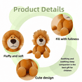 thumbnail image 6 of Furry Lion Stuffed Animal Plush Toy- Cute Forest Series Animal Plush Doll - Baby Bath Gift Kid's Toy, 6 of 6