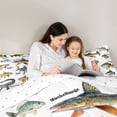 thumbnail image 5 of Castle Fairy Fish Wildlife Boy Full Size Comforter Sets,Lake Life Bedding Sets, 5 of 8
